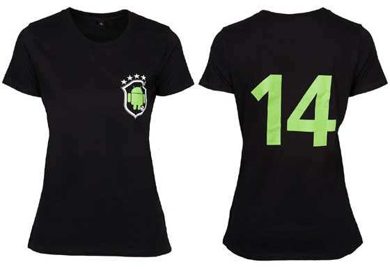 Android Soccer T-Shirt Woman