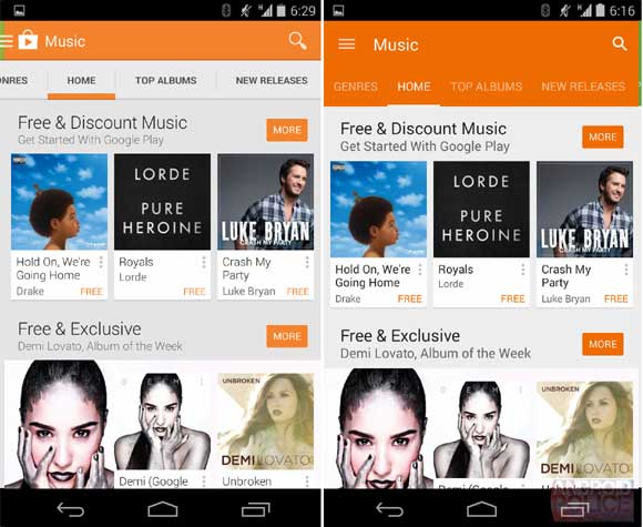 Google Play 5.0 Music