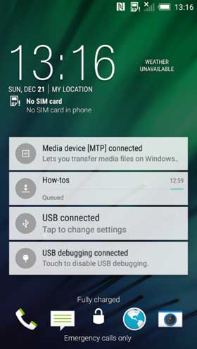 HTC Android 5.0.1 Lock Screen