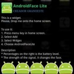 AndroidFace Lite 电池 接收讯号 Widget