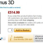 LG Optimus 3D 售价 (Expansys)