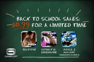 Gameloft Back to School 优惠