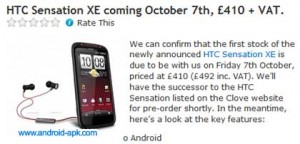 HTC Sensation XE