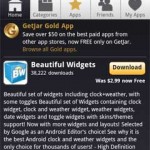 GetJar Gold App Beautiful Widgets Free