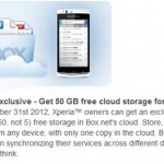 Xperia Box 50GB Free Cloud Storage