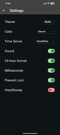 Atomic Time NTP Clock Sync Settings