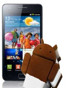 Samsung Galaxy S II Android 4.0 Ice Cream Sandwich