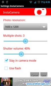 InstaCamera 即時拍照 App