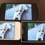 Xperia S Screen Comparison iPhone 4S, Galaxy Nexus