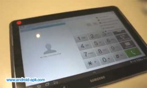 Samsung Galaxy Note 10.1 Dialer