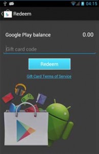 Google Play Store Gift Card