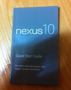 Nexus 10 Quick Start Guide