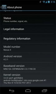 Android 4.2.1 Update