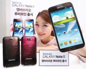 Galaxy Note II Amber Brown, Ruby Wine