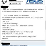 New Nexus 7 Spec