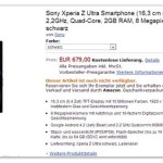 Sony Xperia Z Utlra 售價