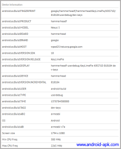 Nexus 5 Benchmark