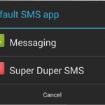 Android 4.4 Default SMS