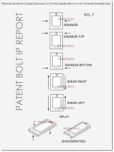 Google Smartphone Pressure Gesture Patent