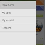 Google Play Store 4.4 Menu