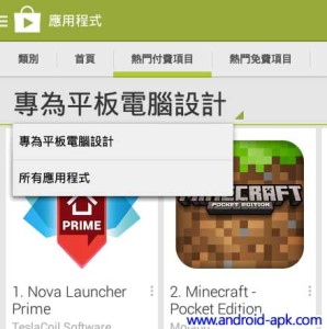 Play Store 专为平板电脑设计Play Store 平板专用接口推出