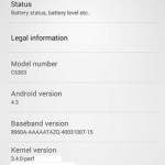 Sony Xperia SP Andorid 4.3
