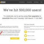 JuiceSSH Pro 500K 免費升級