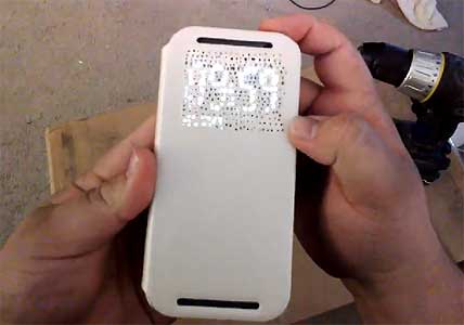 DIY HTC One (M8) Dot-View Case