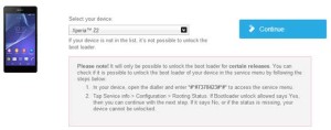Sony Unlock Bootloader