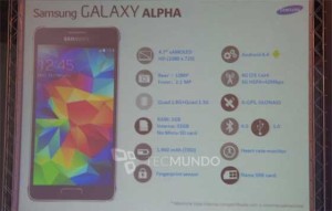 Galaxy Alpha Spec