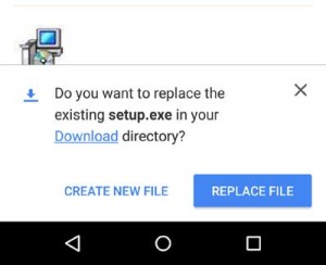 Chrome Beta Replace Download file