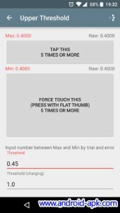 Force Touch Detector Threshold