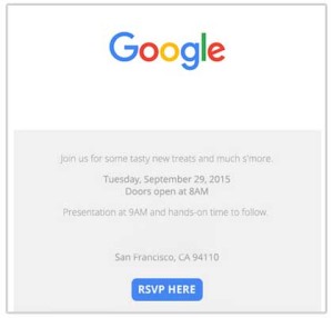 Google 29/9 Event Nexus