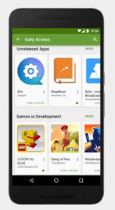 Google Play Store Early Access