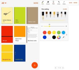 Samsung S Note App