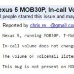 Nexus 5 MOB30P Volume Issue
