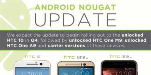 HTC 10 Android 7.0 Nougat