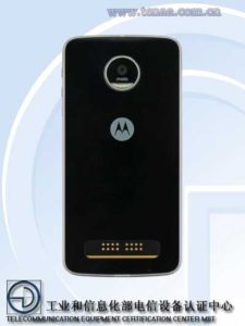 Moto Z Play Back View