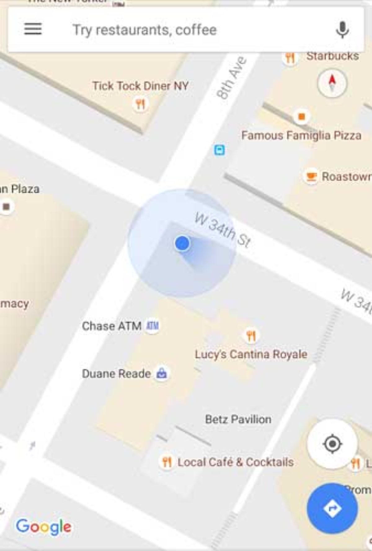 Vind forene fotografering Google Maps 藍點, 加入方向標示| Android-APK