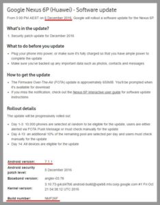 Nexus 6P Android 7.1.1