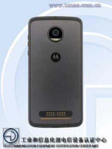 Moto Z2 Play Back View