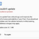 Pixel July Security Can't Update