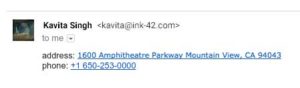 Gmail Clickable Links