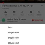 Youtube HDR