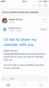 Outlook 分享行事曆