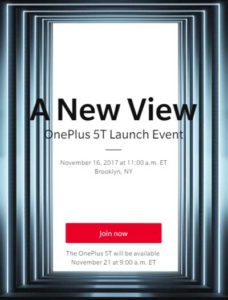 OnePlus 5T 发布会