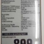 Huawei P20 Pro 规格 售价