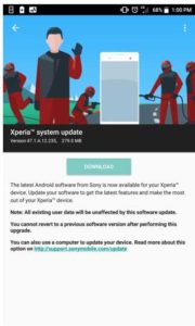 XZ1 July Security Update