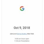 Google 10月9日舉行發佈會