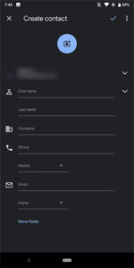 Google Contacts 通讯录 Dark Theme